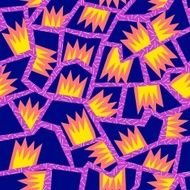 Retro 80s seamless pattern background N3