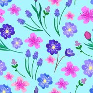 Hand drawn vector illustration Elegant seamless pattern N4