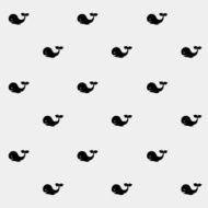 Geometric simple monochrome minimalistic vector marine pattern whales N6