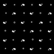 Geometric simple monochrome minimalistic vector marine pattern whales N7