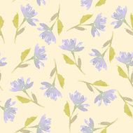 Seamless flowers pattern Watercolor N3