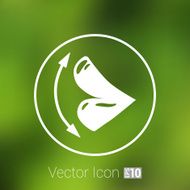 Vector icons of female lips print
