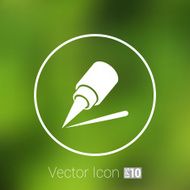 eyeliner brush icon pencil makeup girl fashion