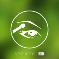 vector with beautiful female eyes different makeup
