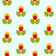 Seamless floral vector pattern N2