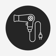 Hair dryer line icon N4