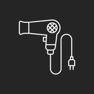 Hair dryer line icon N5