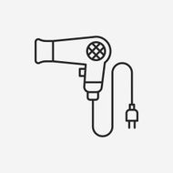 Hair dryer line icon N7