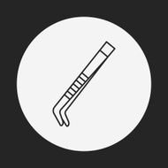 Tweezers line icon N4