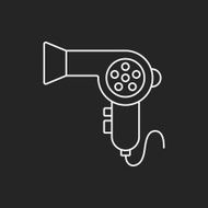 Hair dryer line icon N9