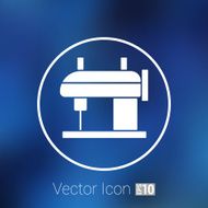 Sewing machine vector icon raft embroidery tool clothes