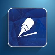 eyeliner brush icon pencil makeup girl fashion N2