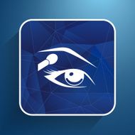 vector with beautiful female eyes different makeup N2