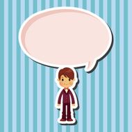 boy man cartoon theme elements N77