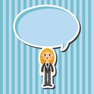 lady woman cartoon theme elements N10