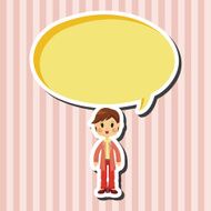 lady woman cartoon theme elements N14