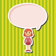 lady woman cartoon theme elements N16