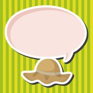 Fishing hat theme elements N4