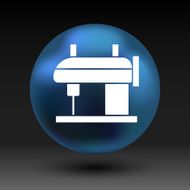 Sewing machine vector icon raft embroidery tool clothes N3