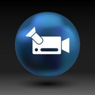 icon video camera isolated footage square camcorder N3