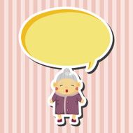family grandmother character theme elements N12