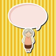 family grandmother character theme elements N13