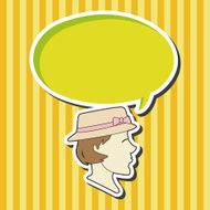 paris woman theme elements vector eps N3