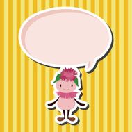 flower elf theme elements vector eps N12