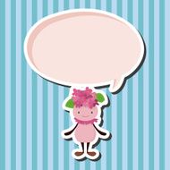 flower elf theme elements vector eps N14