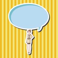 lady girl cartoon theme elements N72