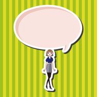lady girl cartoon theme elements N75