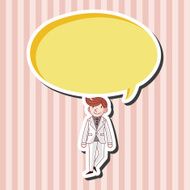 boy man cartoon theme elements N86
