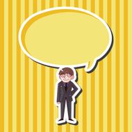 boy man cartoon theme elements N89