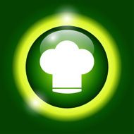 Chef cap vector icon N3