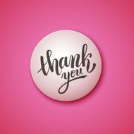 Thank you handwritten vector illustration brush pen lettering N2