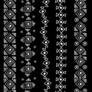 Vector seamless black and white pattern
