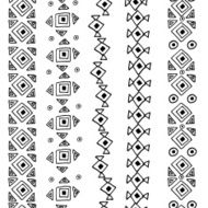 Vector seamless black and white pattern N2