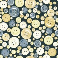 vintage buttons seamless pattern N3