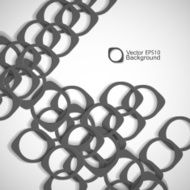 Abstract background of colored rounded bulk items