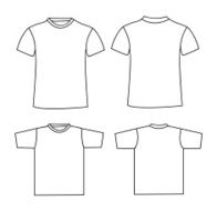 Blank t-shirt template N4