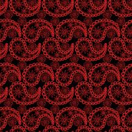 Colorful endless paisley background in oriental style ornament