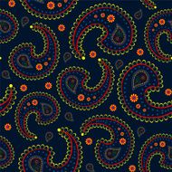 seamless paisley wallpaper Asian style