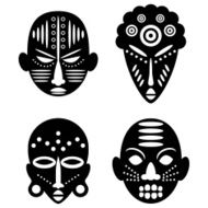 African Masks tribal design