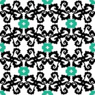 Abstract seamless floral pattern N21