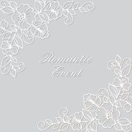 Flower vector ornament frame N8