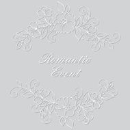 Flower vector ornament frame N9