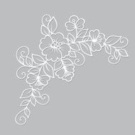 Flower vector ornament N3