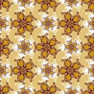 Gold lace seamless pattern with jewelry flower Infinitely wallpaper