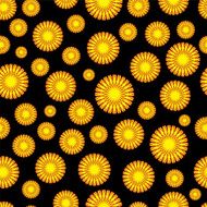 Seamless pattern with colorful flowers N4