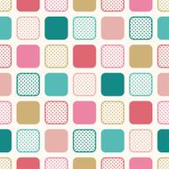seamless geometric square dots pattern